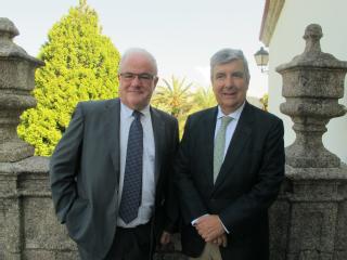 El catedrático de Psicología Antonio Andrés con el vocal del CGPJ Juan Manuel Fernández 